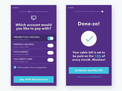 The Sprung App app design autopay bills mobile app money pay
