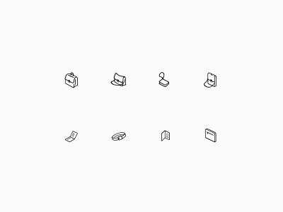 Micro-icons for online shop icon outline small