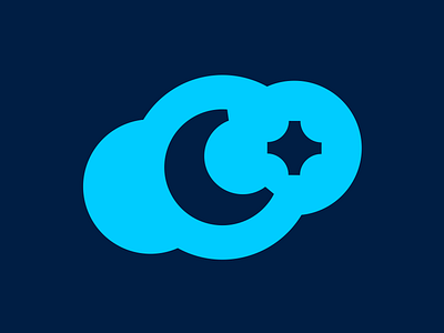 Crescent Moon C Letter logo c letter cloud logo crescent moon moon logo night logo star logo