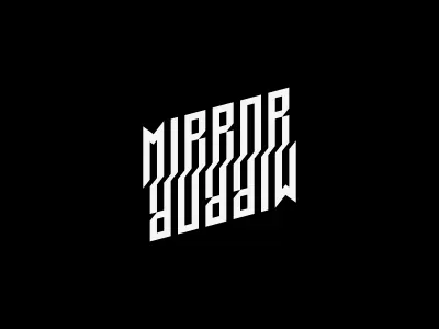 Mirror ambigram flip mirror text