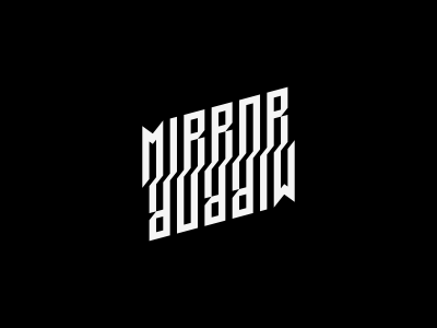 Mirror ambigram flip mirror text