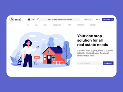 Real Estate Website Landing Page