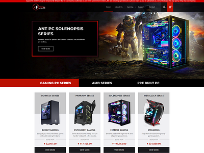 Gaming Website Design