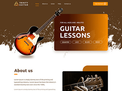 Guitar Lessons Website