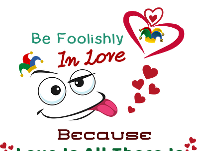 Foolishly in Love 3d animation branding comic enjoy friend funny graphic design joy logo love lover motion graphics ui