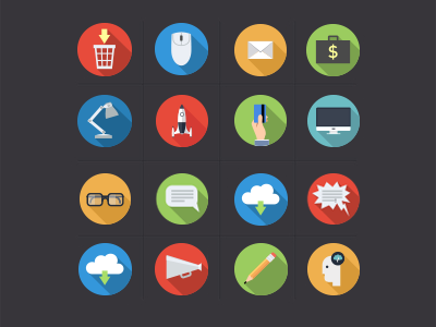 Flat Colorful Icons