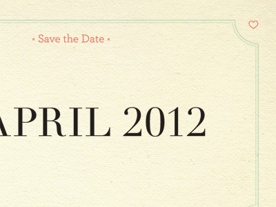 Save the Date wedding