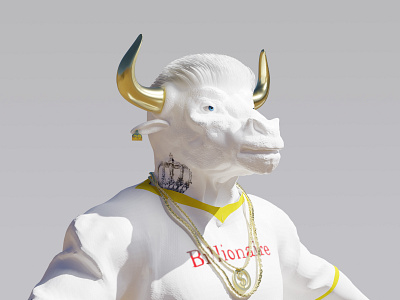 3D NFT Collection BBC (Billionaire Bulls Club) 3d 3d model design model visualization