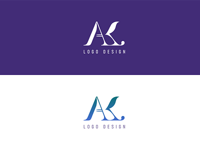 AK latter for salon and beauty logo template