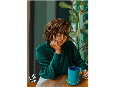 Thinking - Digital Ilustration