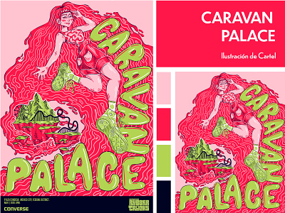Caravan Palace Poster digital ilustration illustration ilustration