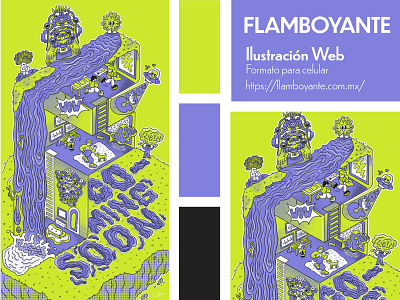 Flamboyante - Web Ilustration digital ilustration procreate web web ilustration