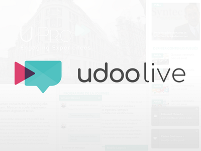 udoolive app digital event flat interact live stream studio webapp webcast