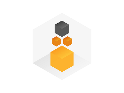 Bee logo inspiration bee cube gradient logo polygon