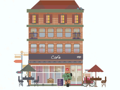 Cafe cafe culture design editorial istanbul magazine oldies vector