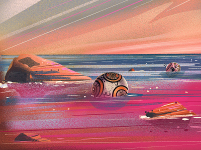 BB-8 bb8 galaxy illustration space starwars texture