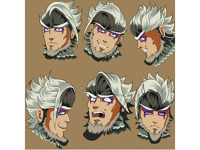 Icarus - Expressions anime character design design digital art game illustration videogames