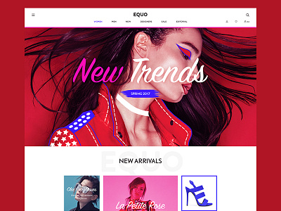 Fashion Store clothes design ecommerce fashion shop typography ui ux web website