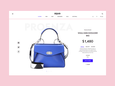 Fashion Store Product Card bag card e commerce fashion interface product shop store typography ui ux web
