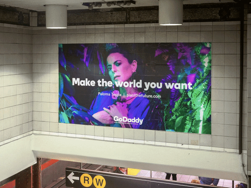 NYC Subway Take Over - Make the world you want advertising advertising campaign billboard cam campaign out of home subway