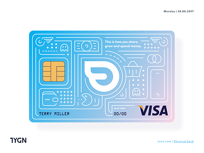 Ozan - Physical Card Design card creditcard grafik istanbul logo london ozan symbol tasarım taygun turkey visa
