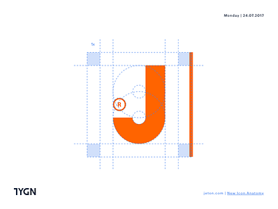 Jeton - New Icon Anatomy coin grafik istanbul j jeton logo london payment symbol tasarım taygun turkey