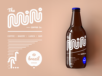 Mini Coffee Co. - New Bottle Labels bodrum bottle coffee coffeeshop coldbrew glass icon logo logotype mark symbol