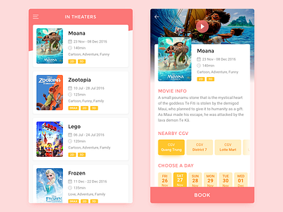 UI Challenge - Cinema Tickets Booking