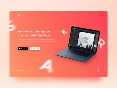 UI Challenge - Landing page challenge langding page typimage ui