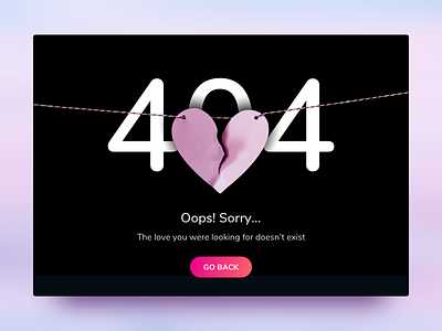 UI Challenge - Error 404 404 challenge error love ui