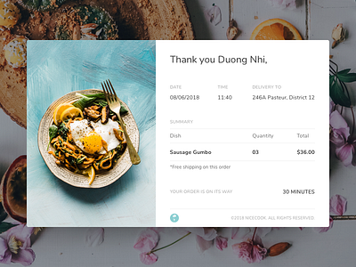 UI Challenge - Email Receipt challenge email receipt ui