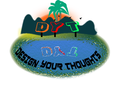 Design your Thoughts - A logo with natural background