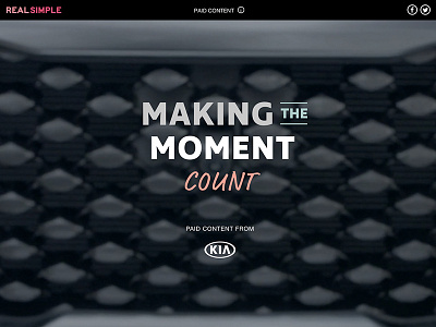Making the Moment Count branded content multimedia video