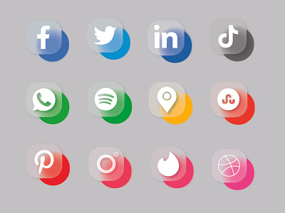 social media Icons design icons illustration ui ux vector