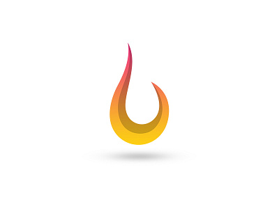 Flame 3d fire flame logo