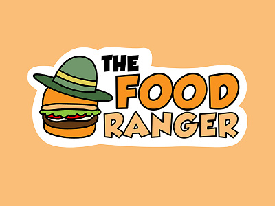 The Food Ranger burger cap channel design explore explorer flat food ranger vector vectorart youtube