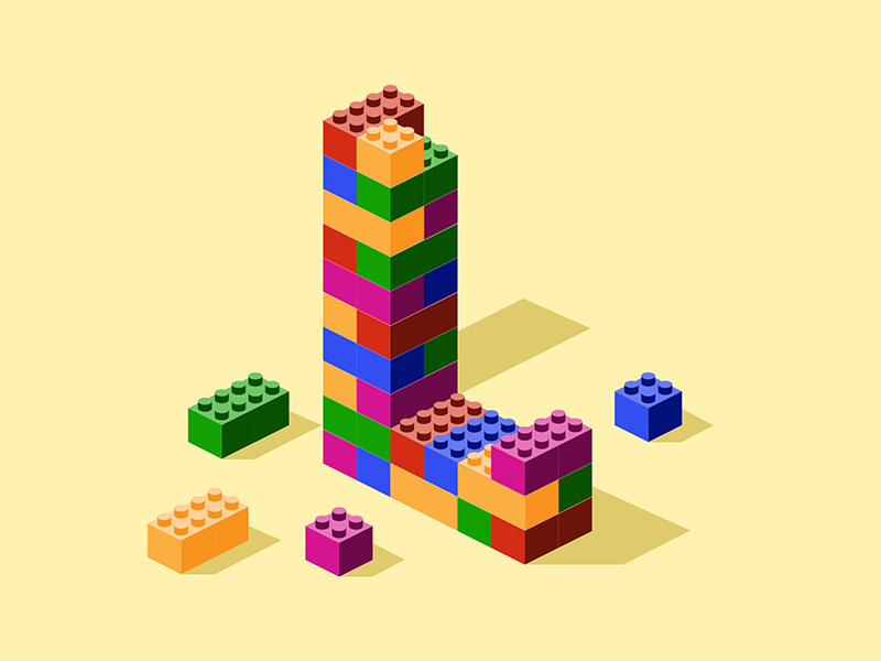 Lego L by ThilakEswaradoss on Dribbble