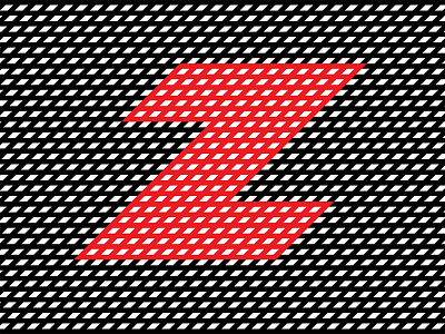 Zig-Zag Z 36daysoftype cross design flat intersect letter lines pattern texture vector z zigzag