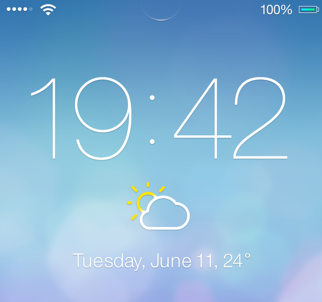 iOS7 Lock screen - Redesign (@2x) by Mariusz Onichowski on Dribbble