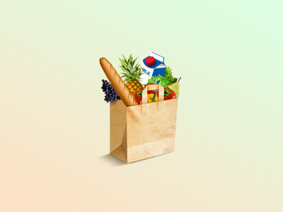 ico shopping bag food fruits ico icon milk shopping web icon webdesign