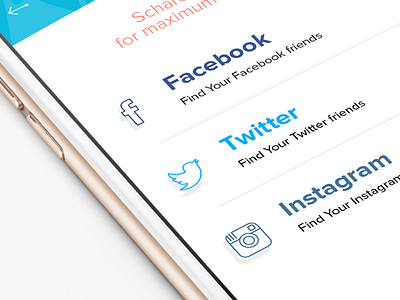 Social Media Page app application facebook ico icon instagram iphone menu mobile social media twitter