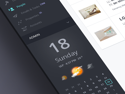 App menu app application calendar cloud ico icon interface menu weather week