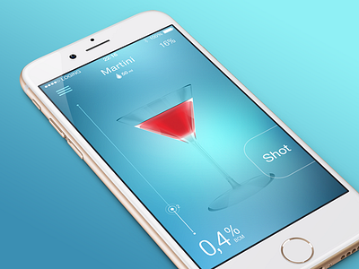 Alco app alcohol application ios iphone measurement menu mobile shot
