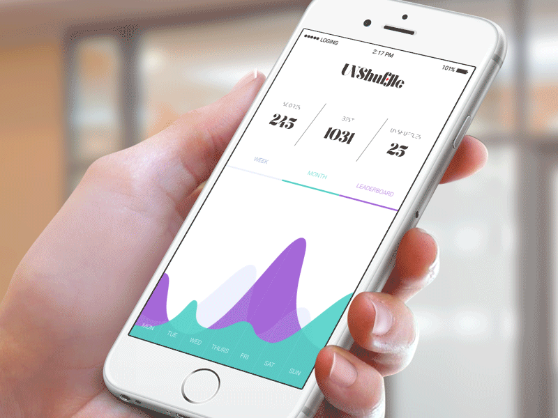 Player statistics animation gif graph ios player score statistics ui user ux week