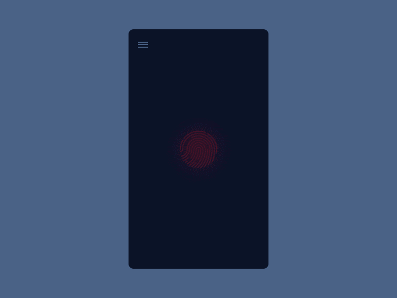 Access access blue circle fingerprint glow ok red scan ui ux