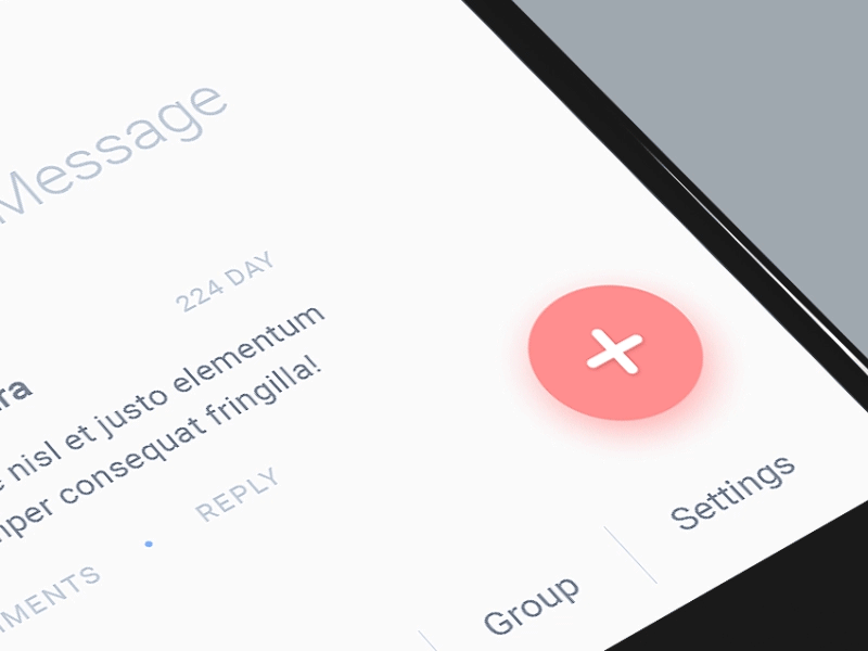 Floating button animation group icon interaction interface ios product design profile settings ui ux