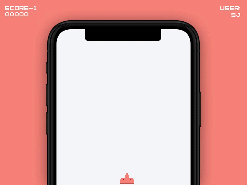 Iphonex space invaders