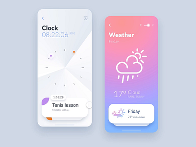 Simple slider Xd-animation app apps application clock concept concept app icons icons set interface ipad ui iphone menu mobile navigation prototype prototype animation slider task time ui ux weather xd