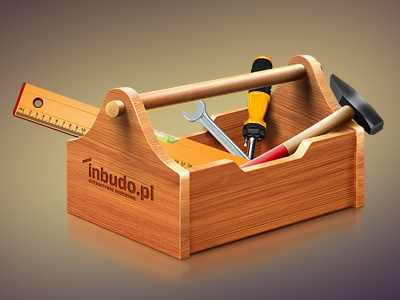 set of tools inbudo box ico icons toolbox tools webdesign wood