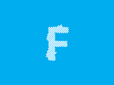 F animation blue intro lines logo logo intro simple simple logo